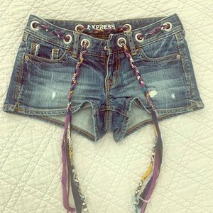 Distressed Denim Shorts from Express Jeans
